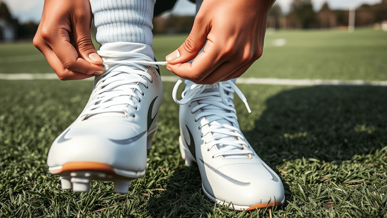 ​how to tie football shoes​